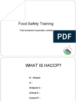 HA CC P: Food Safety Training