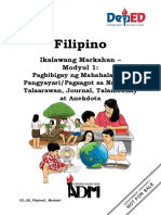 Filipino5 Q2 Mod1 PagbibigayNgMahalagangPangyayariPagsagotSaNabasangTalaarawanJournalTalambuhayAtAnekdota V1