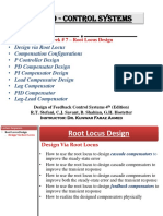 Ee 379 - Control Systems: Week # 7 - Root Locus Design