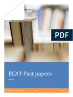 ECAT Past Physics Papers (2005-2015