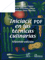 Iniciación en Las Técnicas Culinarias 2a Ed - Graciela M de Flores PDF