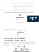 4.-In Fig., A 12-V Battery Supplies A Current of 2 A. If R2 2 R, Find RI and VI