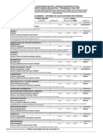 Informe de calificaciones de estudiante de 10 grado