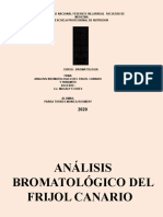 Analisis Bromatologico Del Frejol Canario y Panamito