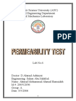 مختبر6 Permeability Test