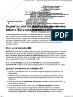 Cómo Exportar Mis Contactos A Un Nuevo Móvil A Través de Una Tarjeta SD o Una Memoria Externa