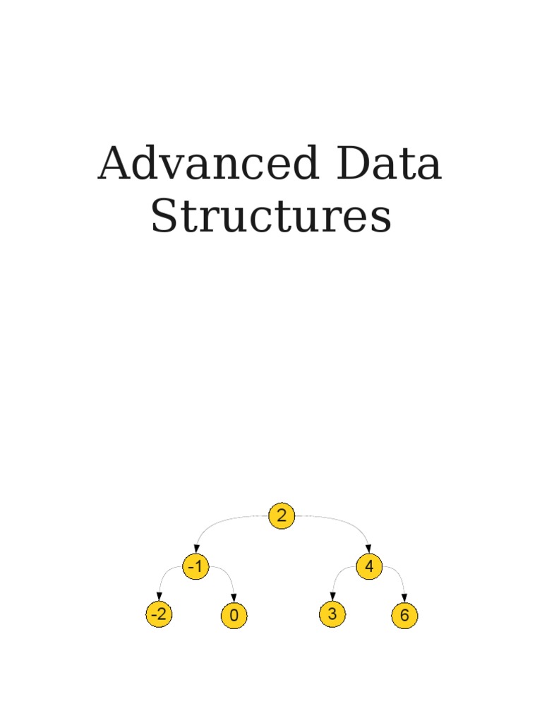 Advanced Data Structures Overview | PDF | Computer Programming ...