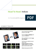 Head To Head:: Indices