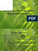 Política educativa de los estados de la República - copia