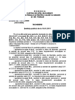 Sentinta Curtii de Apel Bucuresti Pronuntata in Ianuarie 2011 in Dosarul 7307.2.20091