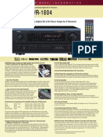 DTS-ES and Dolby Digital EX A/V Receiver Features