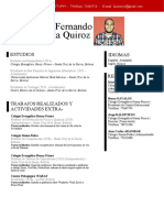 Curriculum - Luis Fernando Ojeda Quiroz