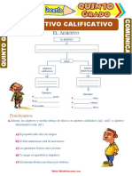 El Adjetivo Calificativo para Quinto Grado de Primaria