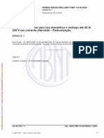 NBR 14136 (2002) - Plugues e Tomadas para Uso Doméstico e Análogo Até 20 A-250 V em Corrente Alternada (Padronização) (ERRATA 1 de 08.10.2007)