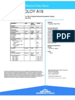 Fluoroloy A19: Material Data Sheet