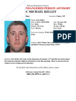 Eric Michael Kelley: Missing Endangered Person Advisory