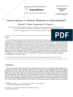 Airport Capacity vs. Demand: Mismatch or Mismanagement?: Michael A. Madas, Konstantinos G. Zografos