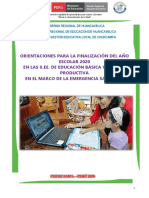 Directiva #005-2020 Finalizacion Del Año Escolar 2020 - UGEL CHURCAMPA PDF