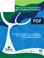 Manual de Capacitación Transformación de Conflictos en El Marco de La Gestión de La Política Pública PDF