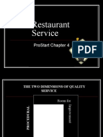Restaurant Service: Prostart Chapter 4