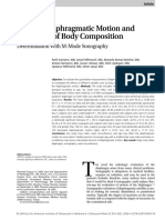 Body Comp & Diaph Mov - Normal Diaphragmatic Motion and The Effects of Body Composition Determination With M-Mode Sonography PDF