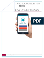 Employment Generation in India Schemes PDF