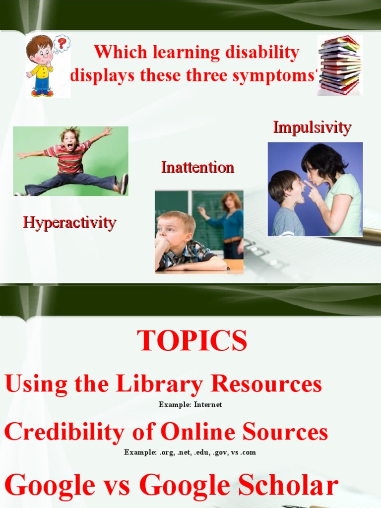 Group Adhd Powerpoint Presentation Pdf Impulsivity Attention