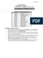 1 List of Selected Candidates (As Per Merit) : J. D. Birla Institute Department of Commerce