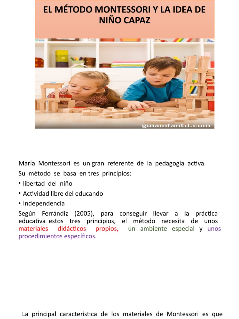 Actividades Montessori, PDF, Educación Montessori