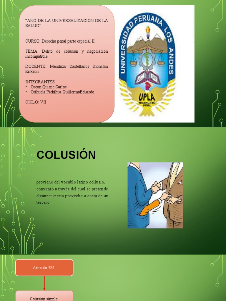 Colusión y Negociación Incompatible en Perú | PDF | Ley Pública ...