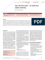 COVID-19 Pandemic: The First Wave - An Audit and Guidance For Paediatric Dentistry