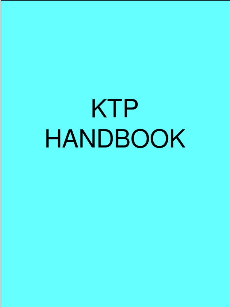 KTP Handbook | PDF