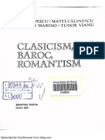 Casicism, Romantism, Baroc