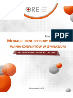 Mediacje I Inne Sposoby Rozwiazywania Konfliktow PDF