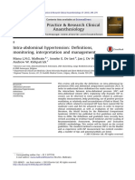 Intra-Abdominal Hypertension - Definitions, Monitoring, Interpretation and Management PDF