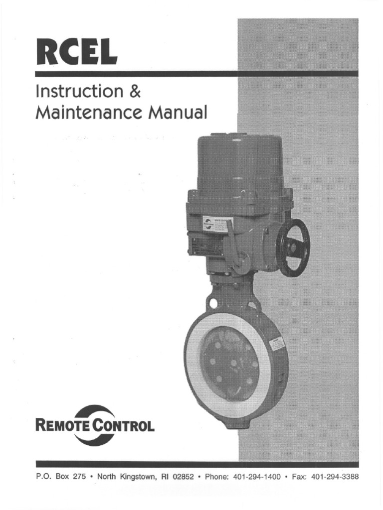 RCEL-Instruction & Maintenance Manual | PDF
