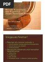 Download Metode Kuantitatif dan Kualitatif dalam Penelitian Sosial by Fuad Ahmadi SN49075827 doc pdf