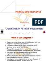 Environmental Due Diligence: Cholamandalam MS Risk Services Limited