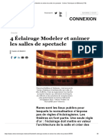 4 Éclairage Modeler et animer les salles de spectacle - Cahiers Techniques du Bâtiment (CTB)