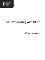 SQL Processing With SAS