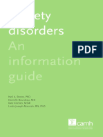 Anxiety Disorders - An Information Guide (2016, Centre For Addiction and Men