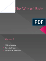 Second Group The War of Badr