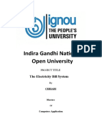 IGNOU Front Page For Project