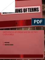definitions of terms