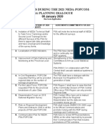 Agreements During The 2021 NEDA-POPCOM-PSA Planning DIalogue