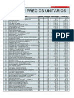 Precios Unitarios Actualizacion Enero 2021 PDF