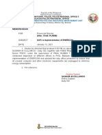 Memorandum: Provincial Administrative and Resource Management Unit
