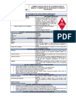 Formato Hojas de Seguridad de Productos A Transportar