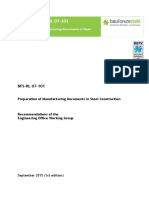 Guideline BFS-RL 07-101: Preparation of Manufacturing Documents in Steel Construction