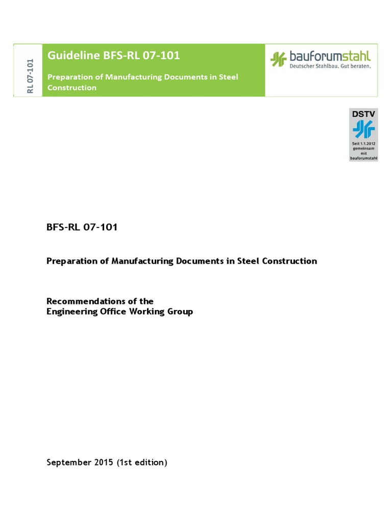 Guideline BFS-RL 07-101: Preparation of Manufacturing Documents in ...